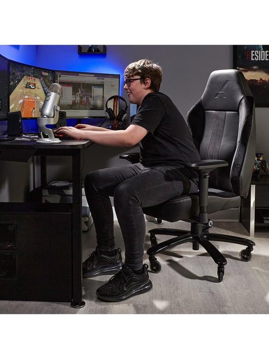 stillFront image of x-rocker-echo-blackgold-esports-pc-office-gaming-chair