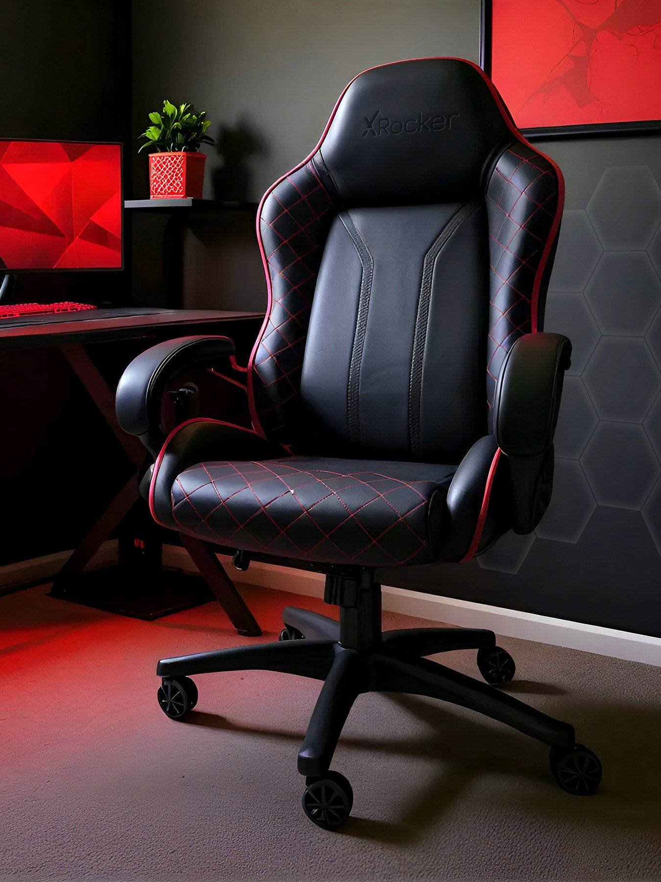 X Rocker Maelstrom Office Chair - Black/Red