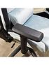  image of x-rocker-messina-chenille-silver-pc-office-gaming-chair