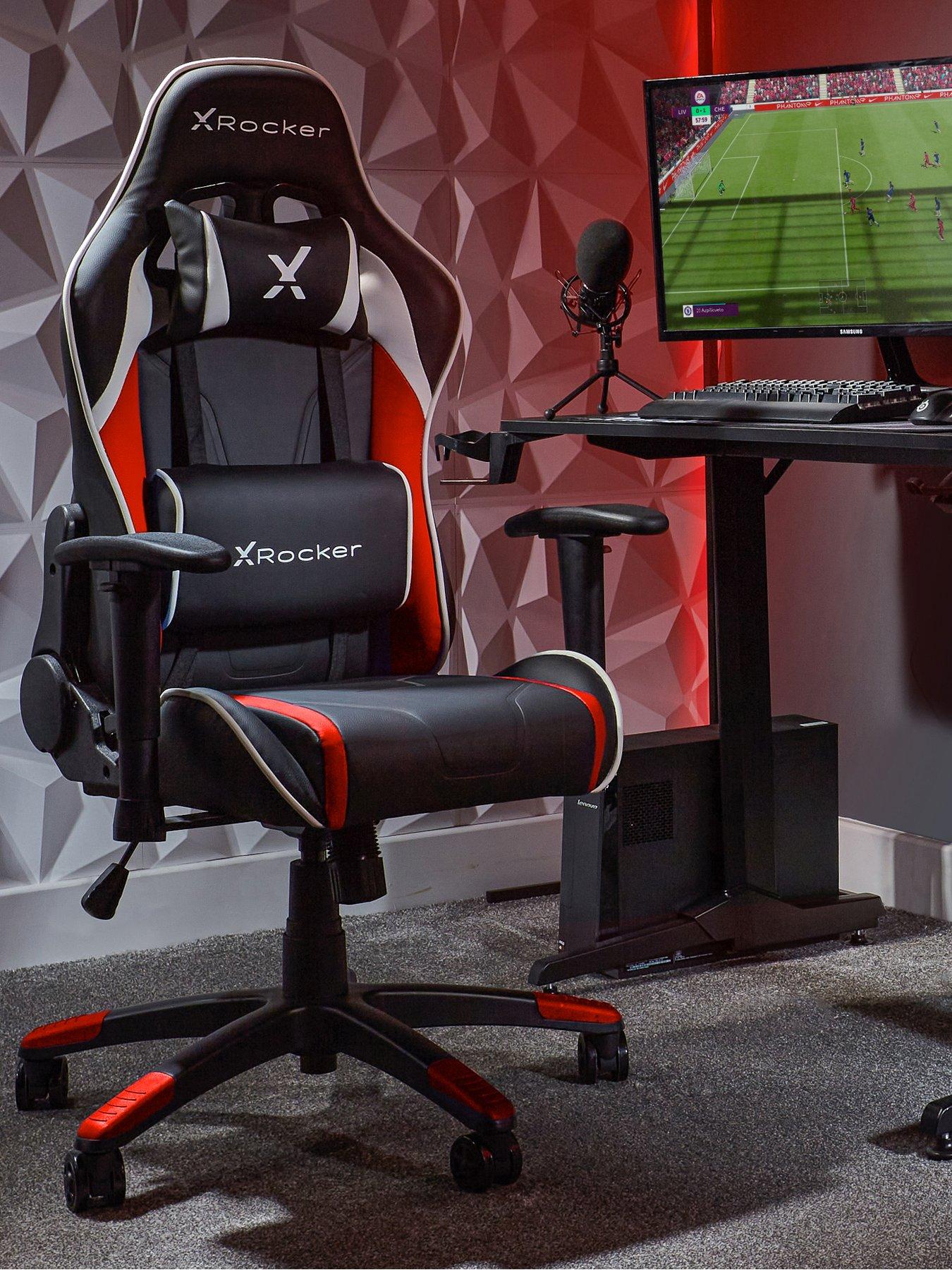 Red and black cheap x rocker gaming chair