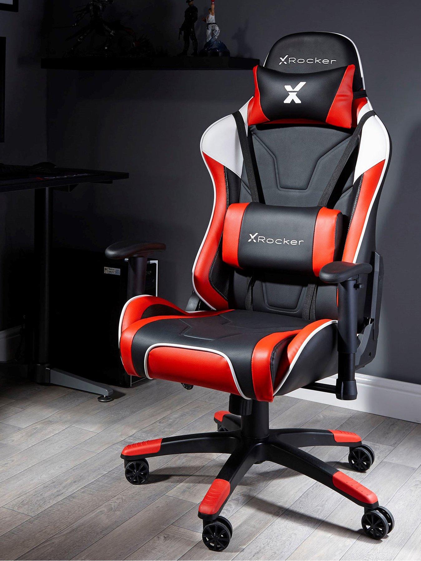 X Rocker Agility Red/Black Sport eSport PC Office Gaming Chair ...