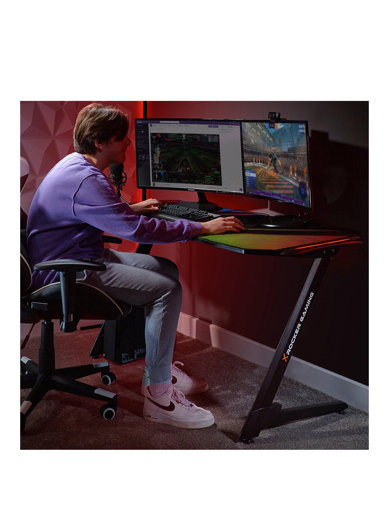 Buy X Rocker Arteon RGB App Controlled LED Gaming Desk | Desks | Argos