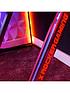  image of x-rocker-lynx-aluminium-ultimate-gaming-desk-with-vibrant-rgb-led-side-lighting