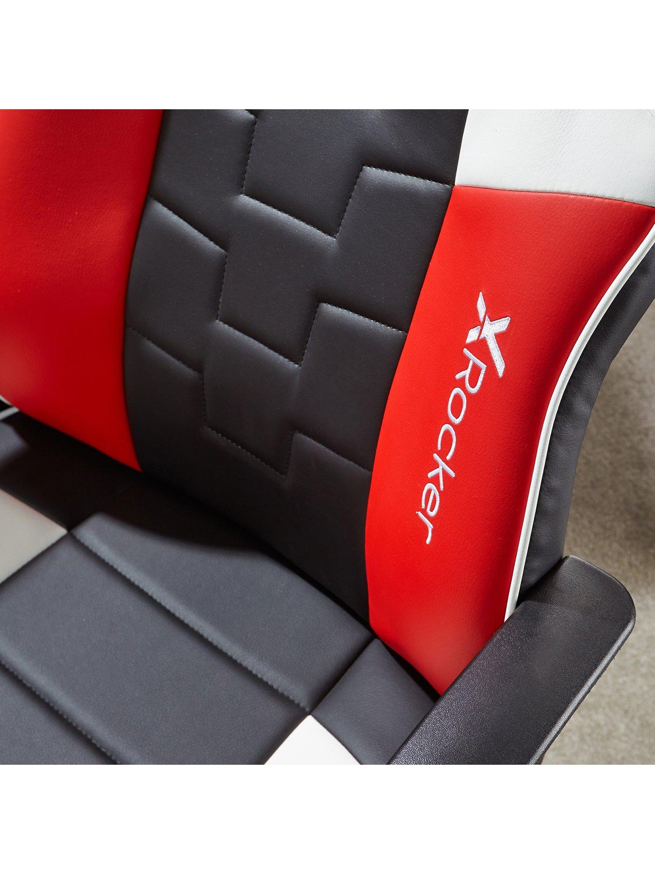 Image 3 of 6 of X Rocker Saturn Black/Red/Grey Mid-Back Esport Gaming Chair
