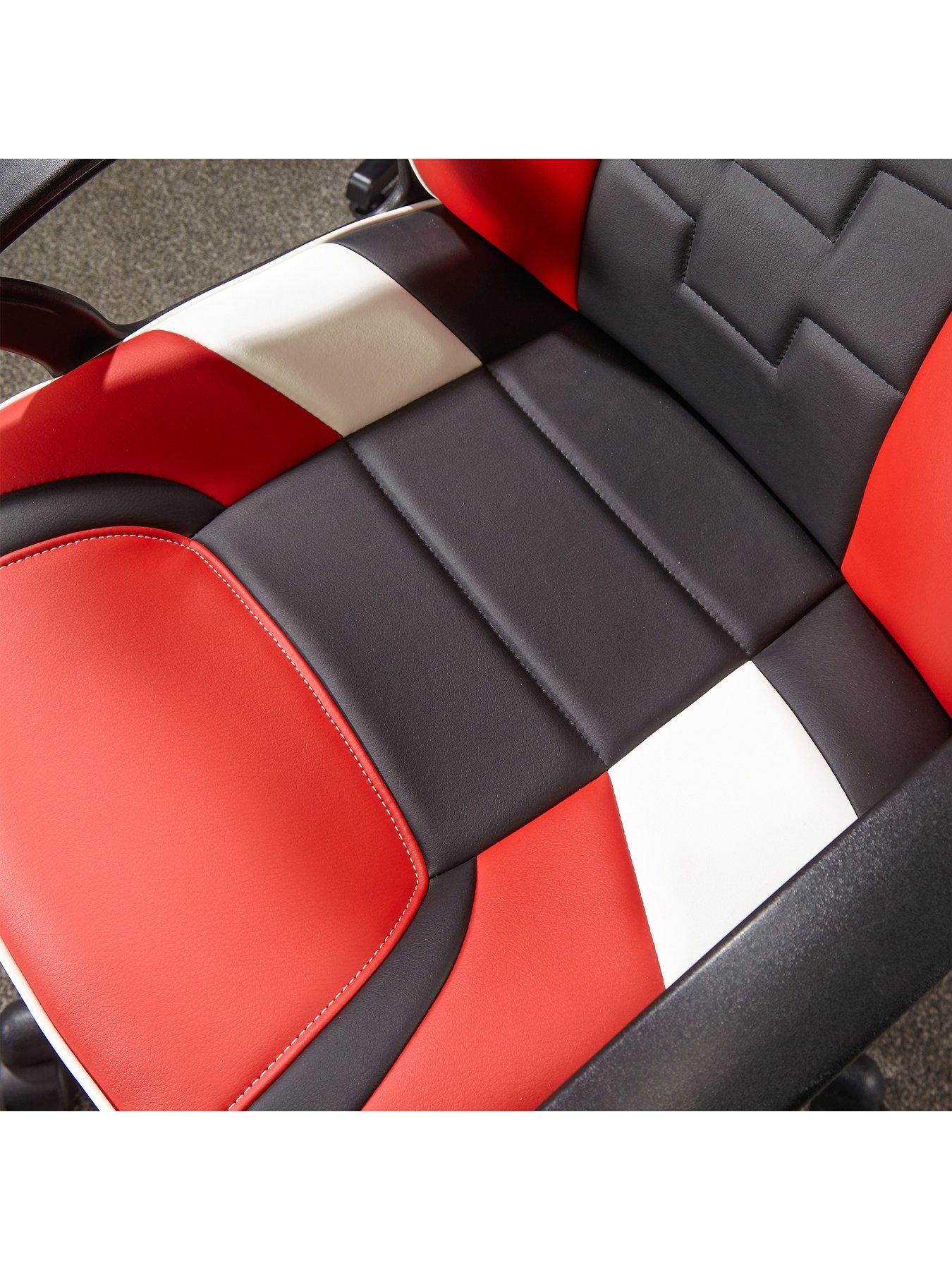Image 4 of 6 of X Rocker Saturn Black/Red/Grey Mid-Back Esport Gaming Chair