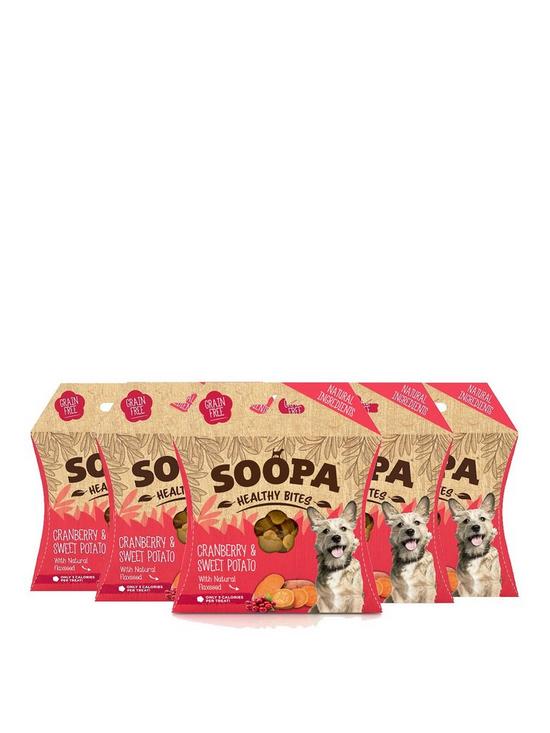 front image of soopa-5-pack-cranberry-sweet-potato-healthy-bites