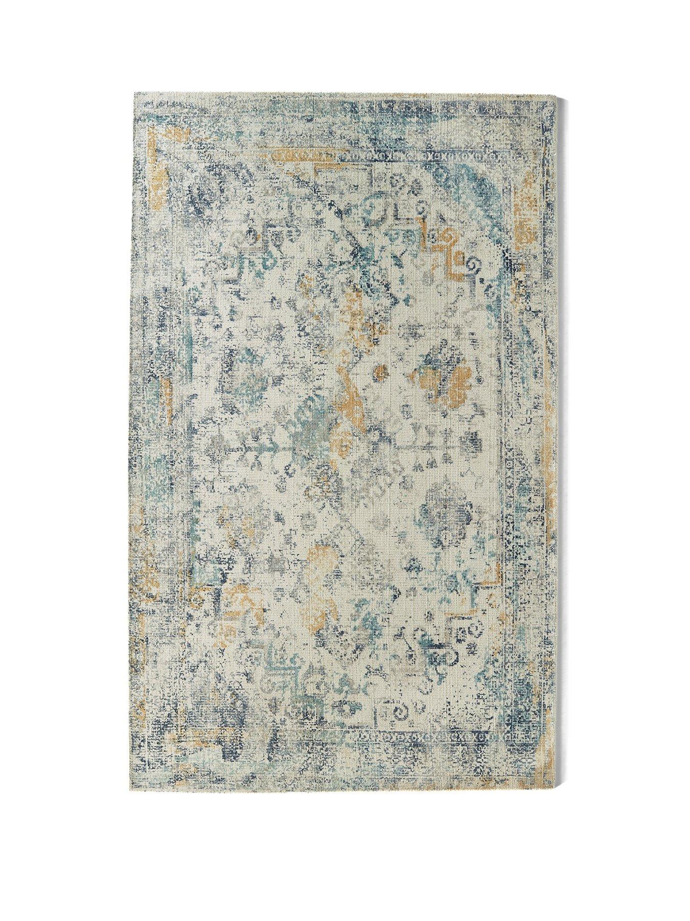 Origins Vogue Blue / Ochre Rug 120x170