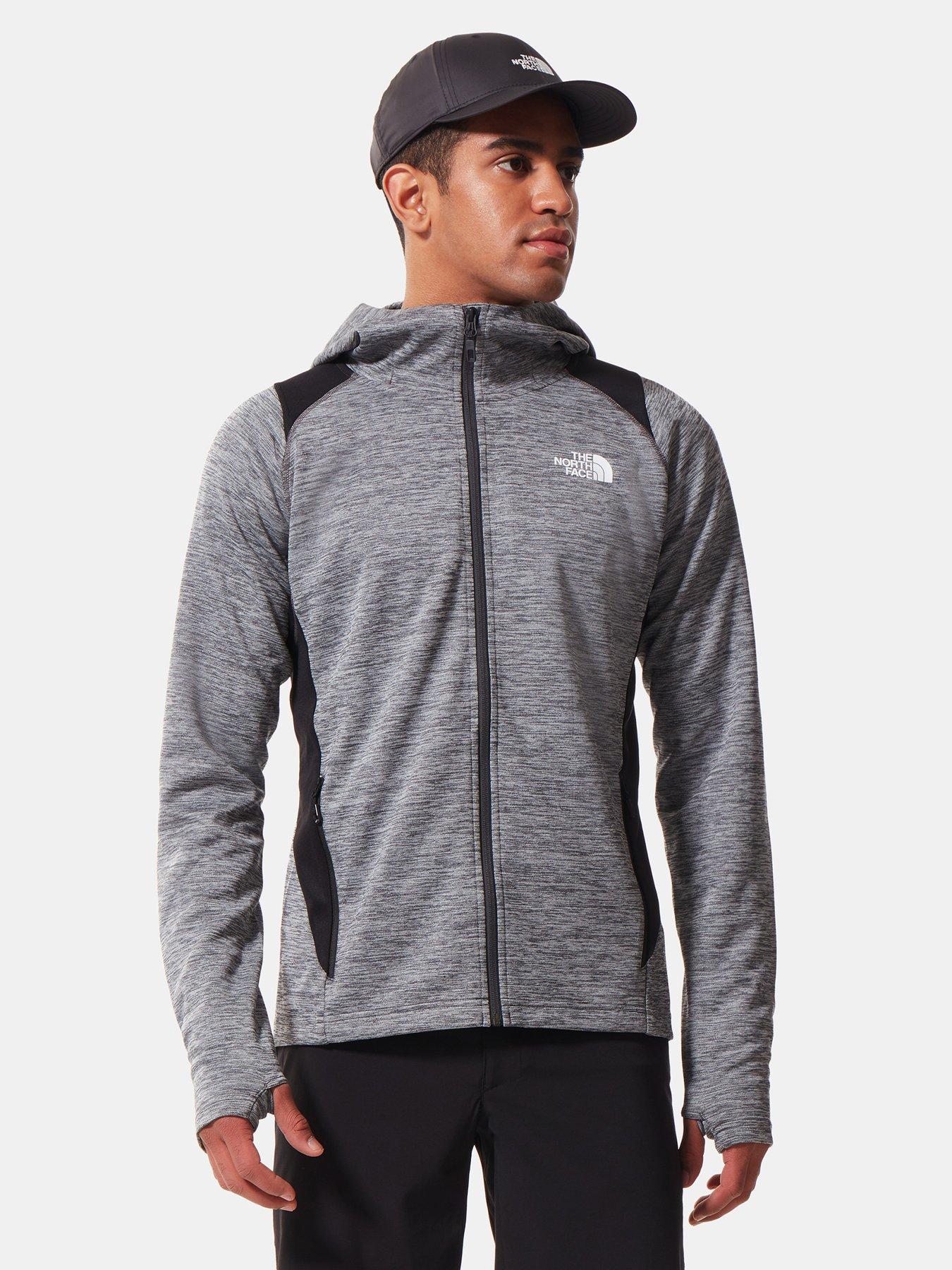 the north face hybrid full zip mittelegi hooded jacket