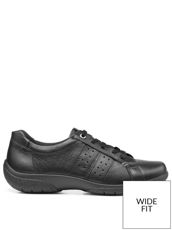 front image of hotter-fearne-ii-extra-wide-fit-trainers-black