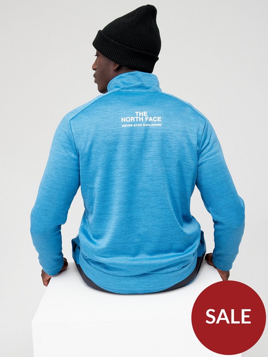 stillFront image of the-north-face-mountain-athletic-14-zip-fleece-top-blue