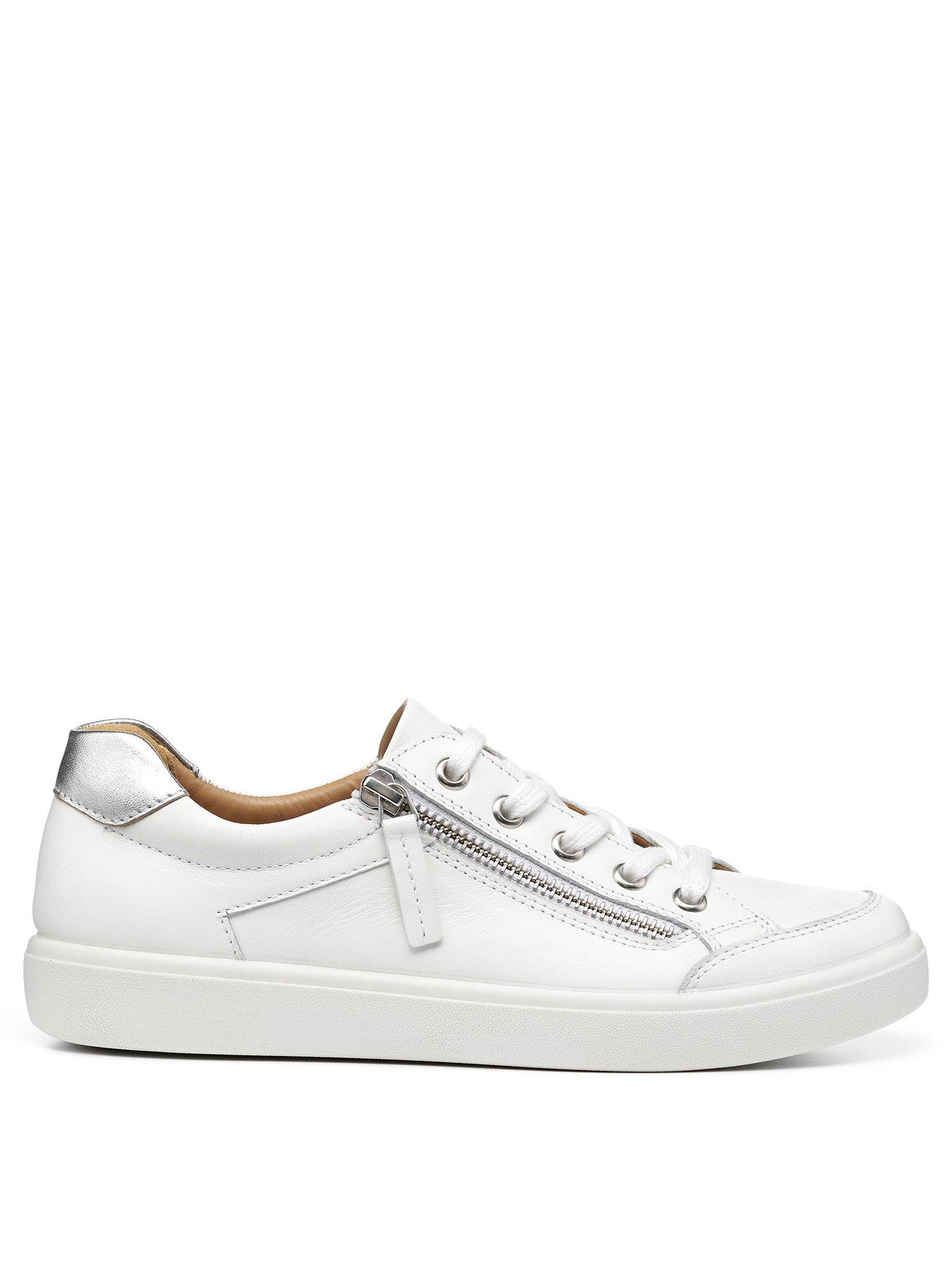 Hotter Chase II Wide Fit Trainers - White