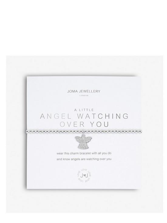 front image of joma-jewellery-a-little-angels-watching-over-you-silver-bracelet