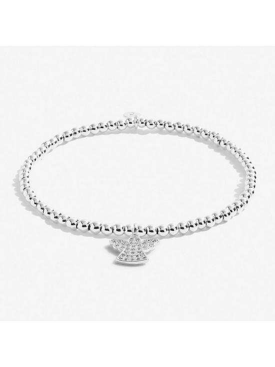 stillFront image of joma-jewellery-a-little-angels-watching-over-you-silver-bracelet