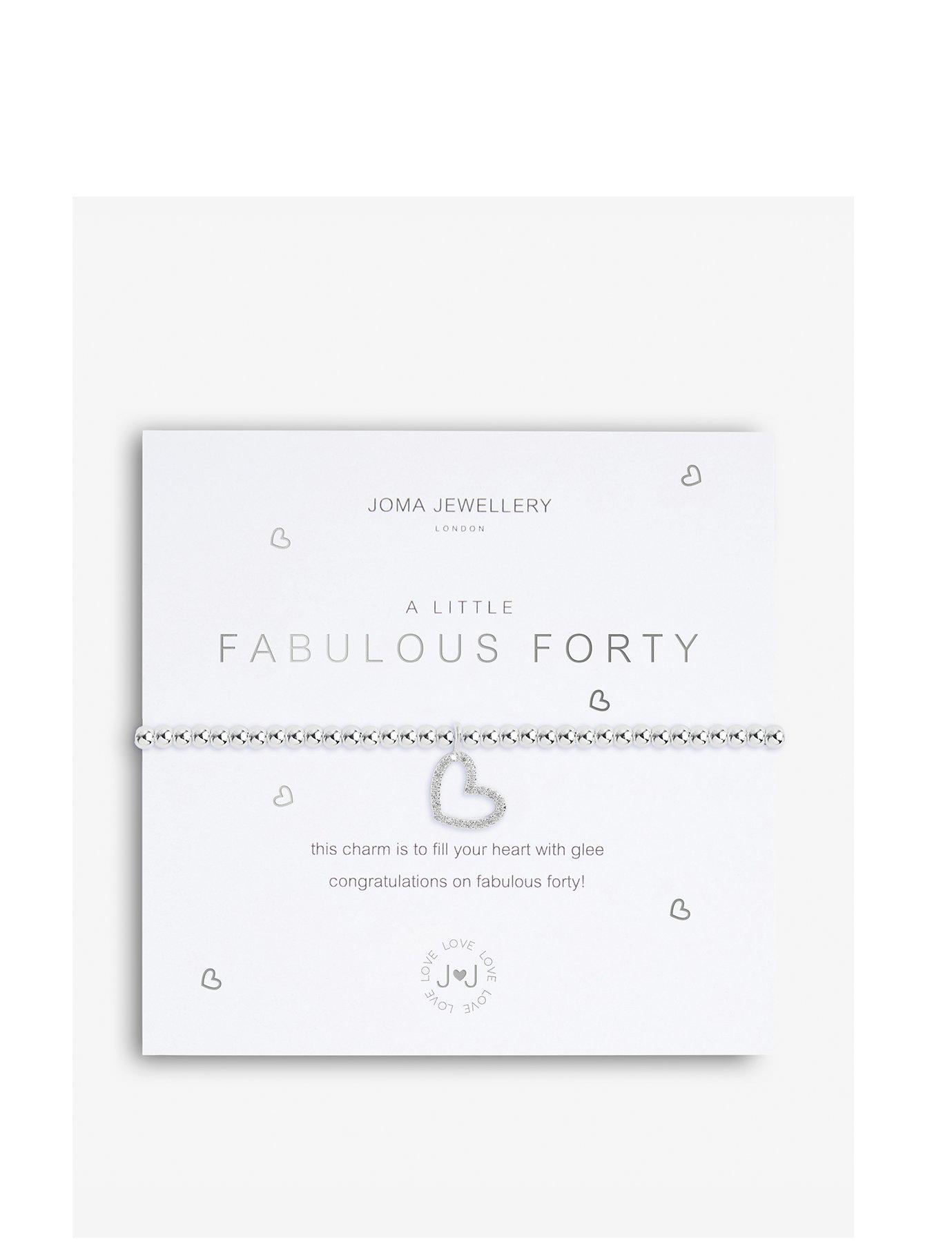 undefined A Little Fabulous Forty Bracelet In Silver Plating