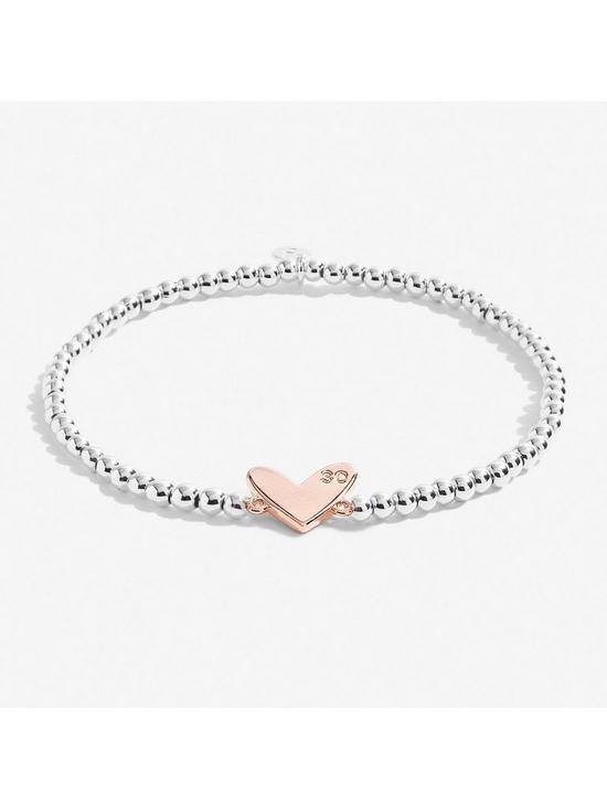 stillFront image of joma-jewellery-beautifully-boxed-a-littles-happy-30th-birthday-silver-bracelet