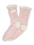  image of pour-moi-sequin-chunky-knit-cosy-slipper-sock-multi