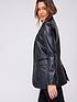  image of v-by-very-faux-leather-blazer-black