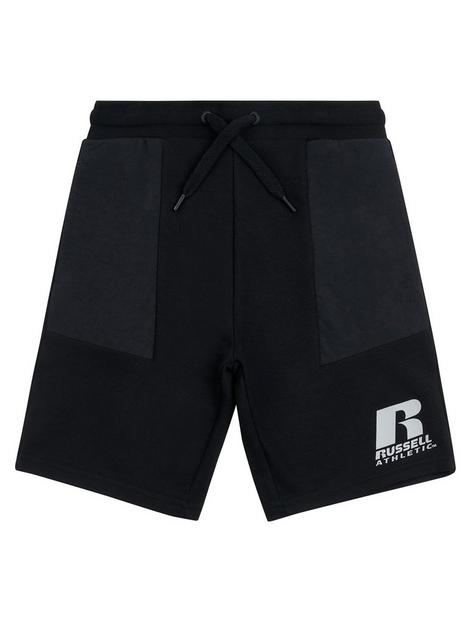 russell-athletic-boys-contrast-nylon-jog-shorts-black