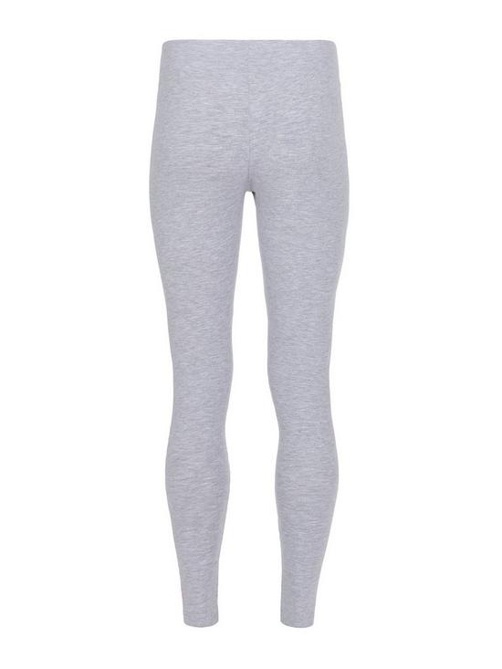 front image of juicy-couture-girls-legging-light-grey-marl