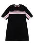  image of juicy-couture-girls-colour-block-sweat-dress-black