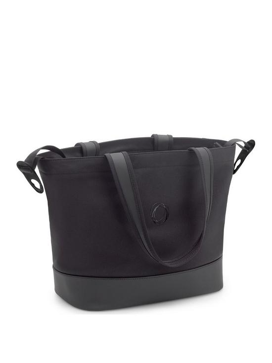 front image of bugaboo-changing-bag-midnight-black