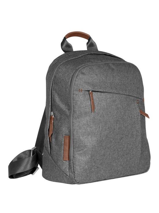 front image of uppababy-changing-backpack-greyson
