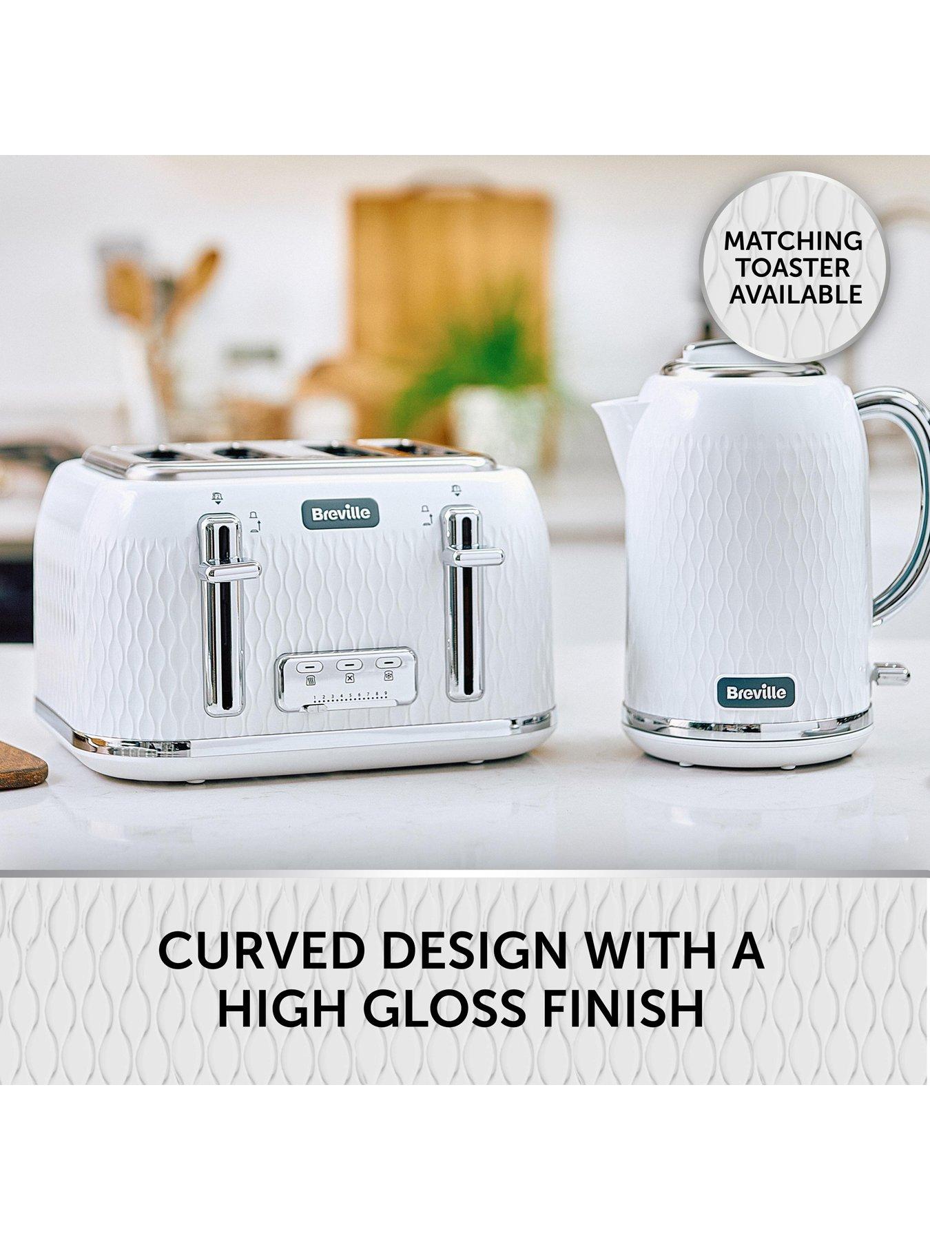 Electric Kettle Breville White High Gloss Kettle Breville Curve