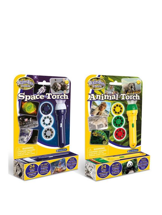 front image of space-and-animal-torches-projectors-2-pack