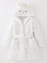  image of mini-v-by-very-girls-cat-fleece-robe-white