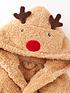  image of mini-v-by-very-unisex-christmas-reindeer-robe-fawn