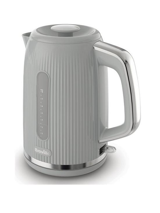 front image of breville-bold-kettle-grey