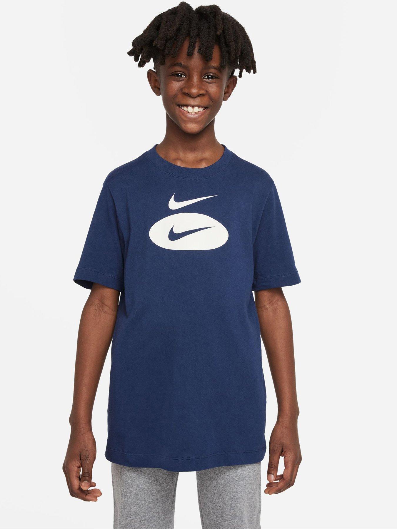 Nike Older Boys Nsw Tee Hbr Core - Navy | littlewoods.com