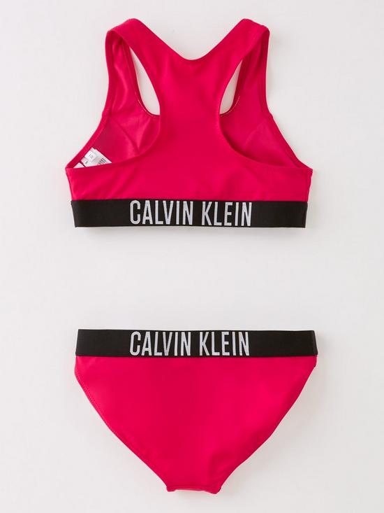 back image of calvin-klein-girls-bralette-bikini-set-pink
