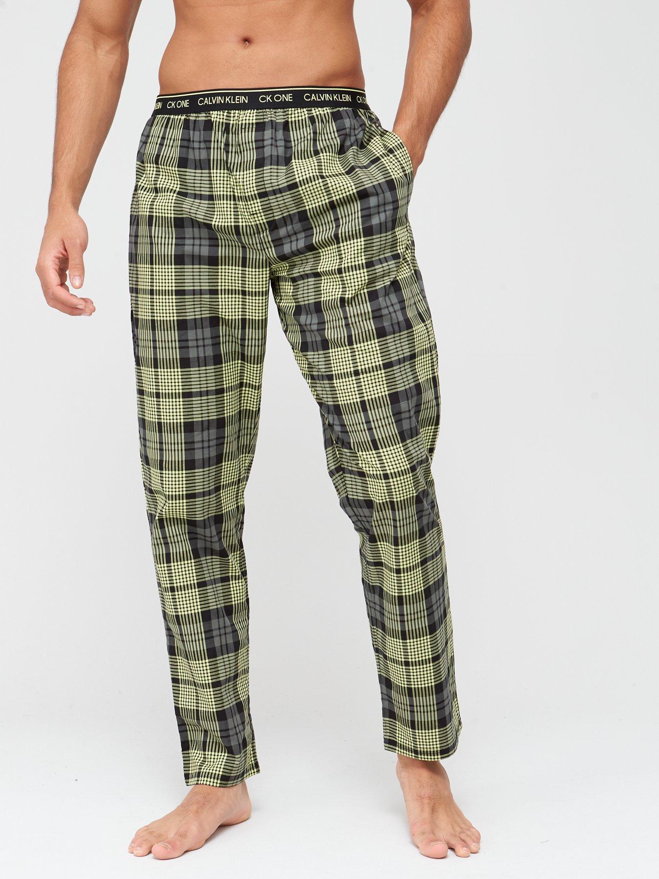 calvin klein check lounge pants