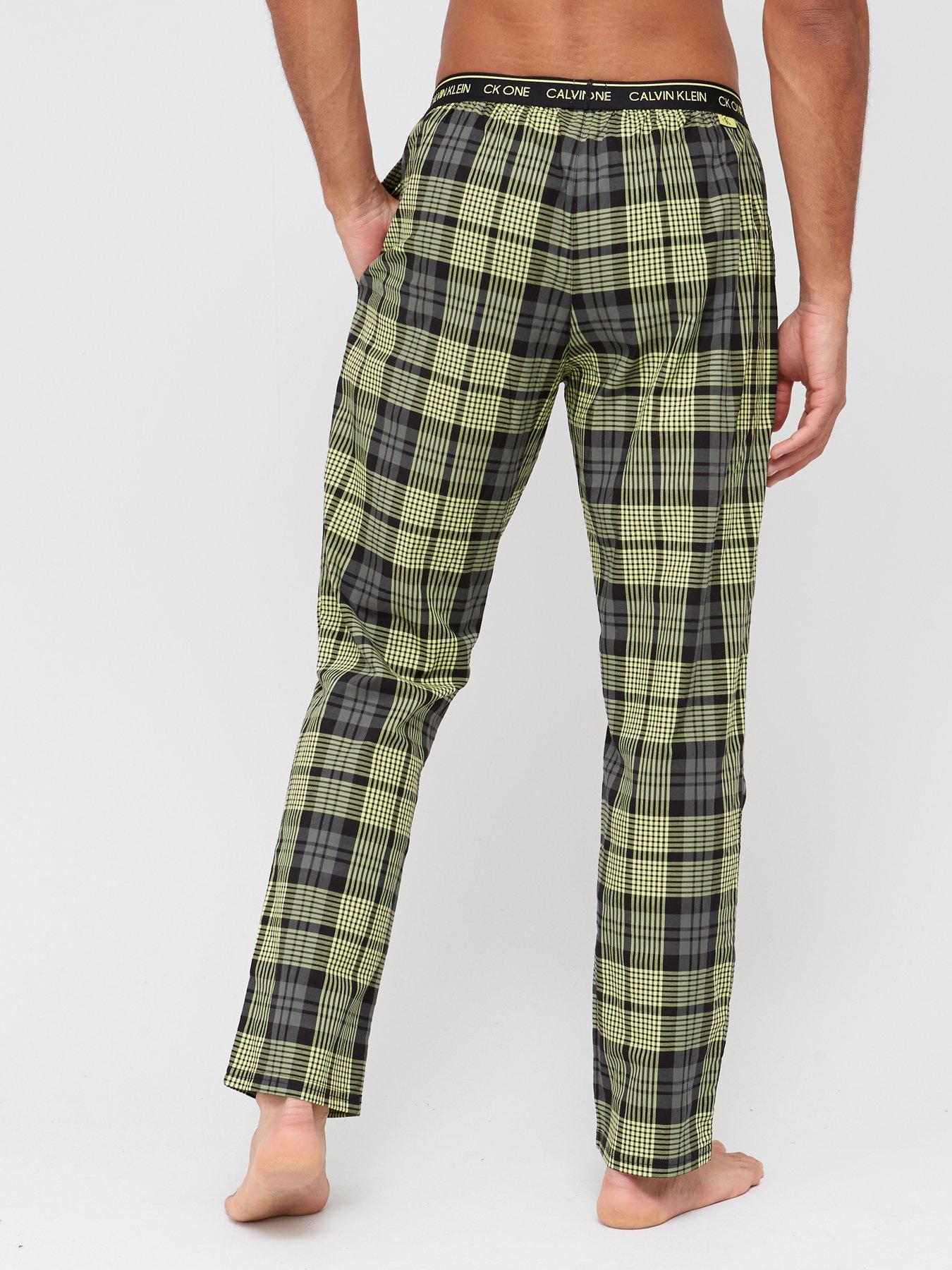 calvin klein check lounge pants