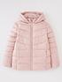  image of v-by-very-girls-pearlized-padded-jacket-pink