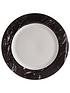  image of premier-housewares-16-piece-black-amp-white-marble-dinner-set