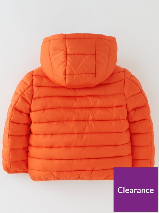 back image of everyday-boys-fullynbspfleece-lined-coat-orange