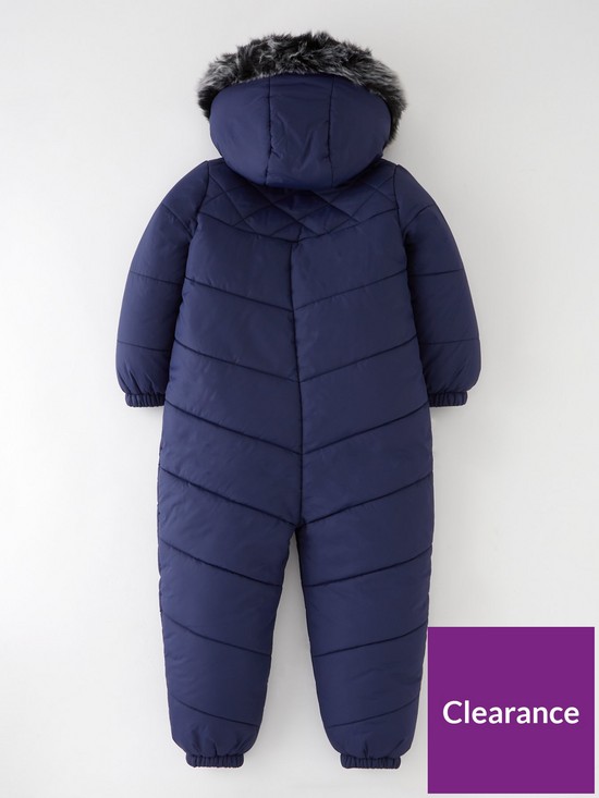 back image of mini-v-by-very-boys-fauxnbspfur-trim-half-faux-fur-lined-snowsuit-navy
