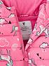  image of everyday-girlsnbspfully-fleece-lined-padded-shower-resistantnbspcoat-pink