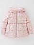  image of mini-v-by-very-girls-foil-animal-print-half-faux-fur-lined-padded-jacket-pink