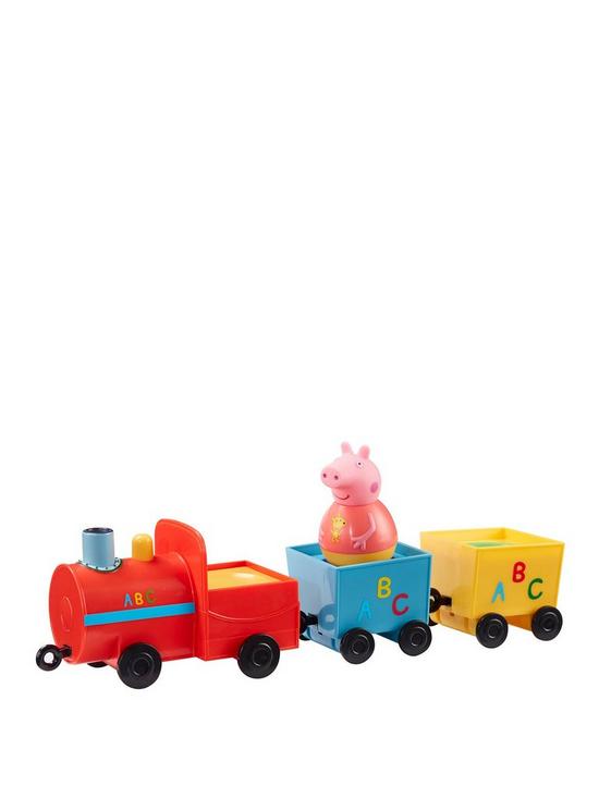 front image of peppa-pig-weebles-pull-along-wobbily-train
