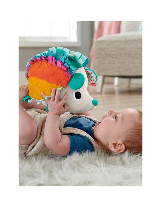 front image of fisher-price-cuddle-n-snuggle-hedgehog