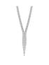 image of mood-silver-crystal-bullet-chain-dia-lariat-necklace
