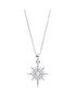  image of simply-silver-sterling-silver-opal-starburst-necklace