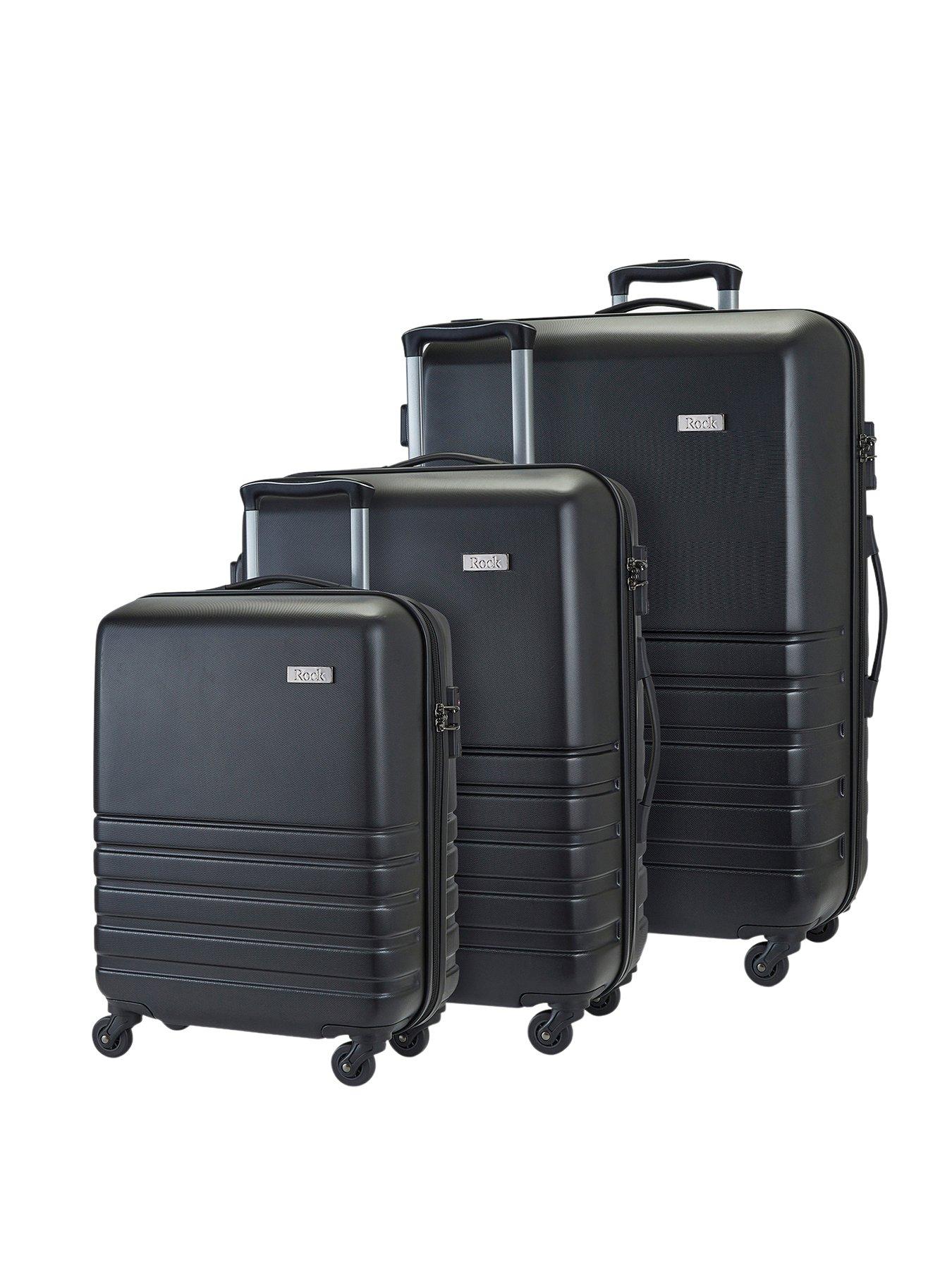  image of rock-luggage-byron-3-piece-set-hardshell-4-wheel-spinner-black
