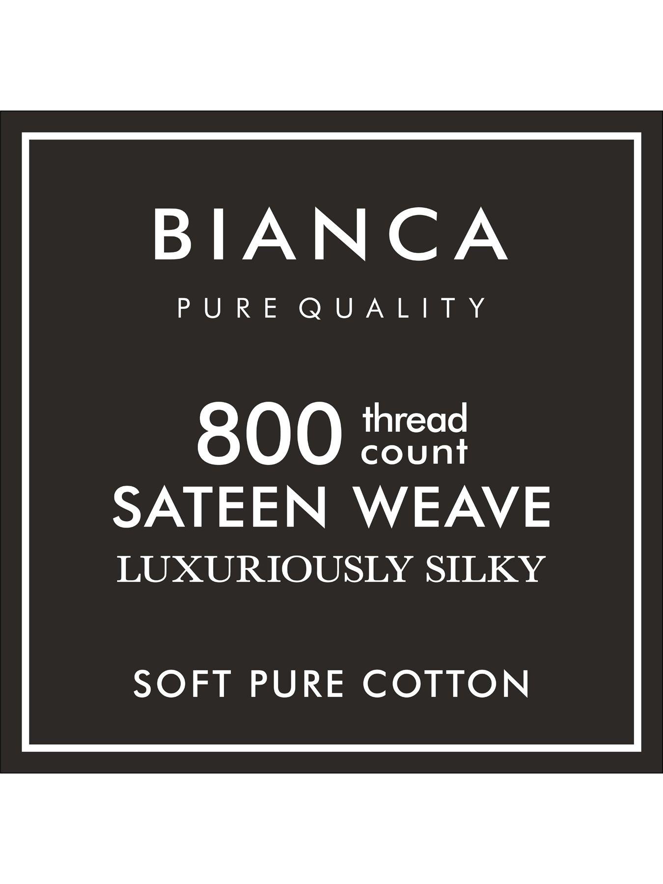 image of bianca-luxury-800-thread-100-cotton-sateen-duvet-cover-set-white