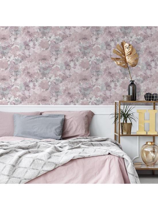 front image of superfresco-easy-summer-garden-pink-wallpaper
