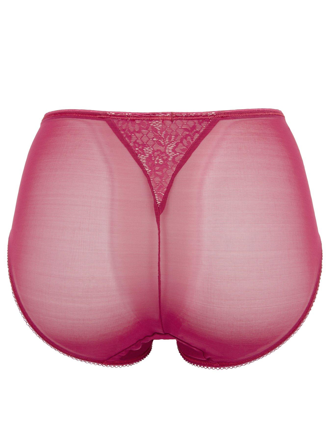 Image 2 of 3 of Berlei Deep Lace Brief - Burgundy
