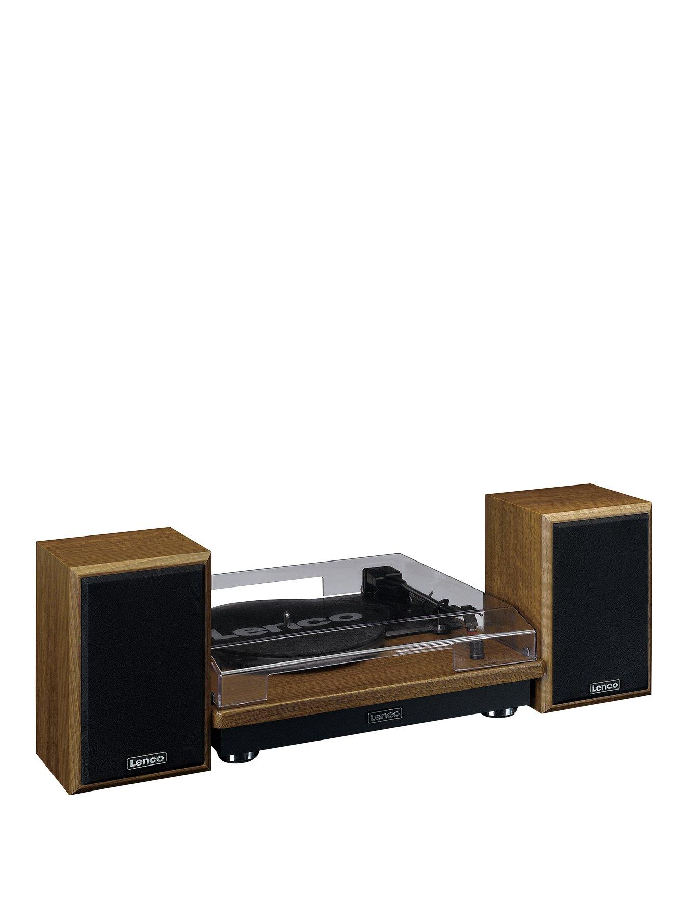 Lenco LS-100 Turntable and Hi Fi Speakers Littlewoods